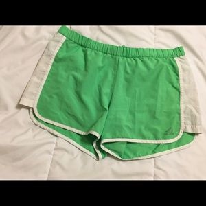 Green Adidas shorts size medium